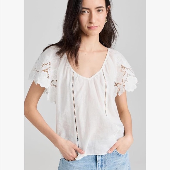 Ramy Brook Tops - New Ramy Brook Linen Lace Blouse!